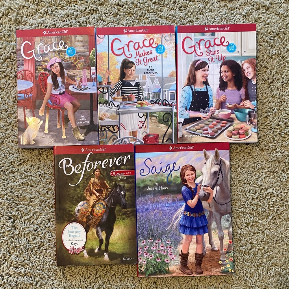 American Girl 5 book bundle